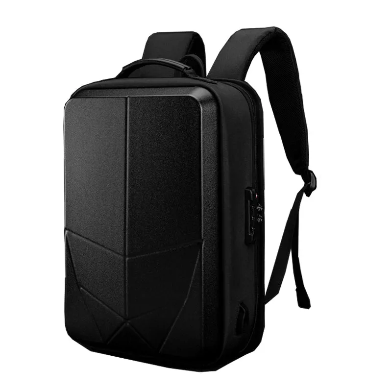 Hard Shell Backpack 15.6inch with Lock Anti-theft Backpack USB Charging