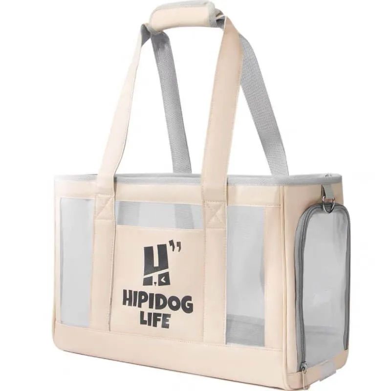 HIPI DOG LIFE Crossbody Portable Pet Container Bag for Cats Small Dogs