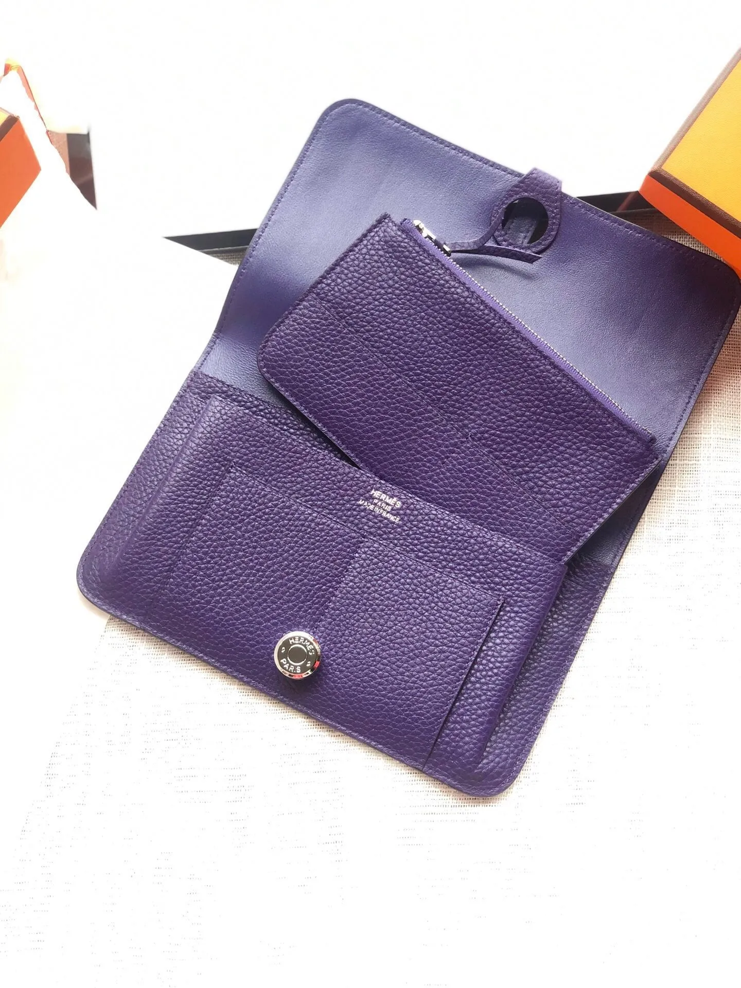 HM Dogon Wallet 20 Purple Togo Shw