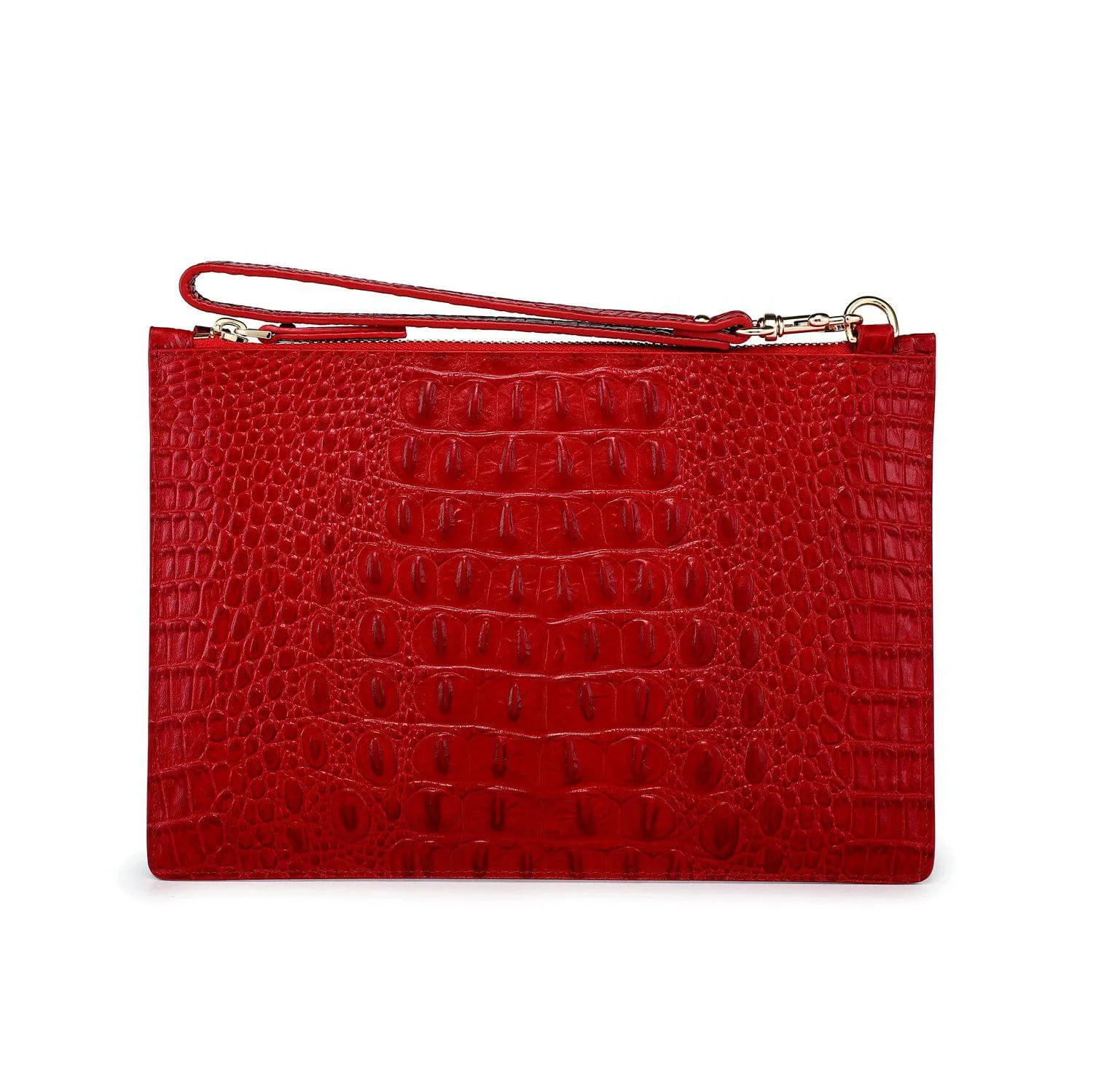 Hope Croc Embossed Crossbody Clutch