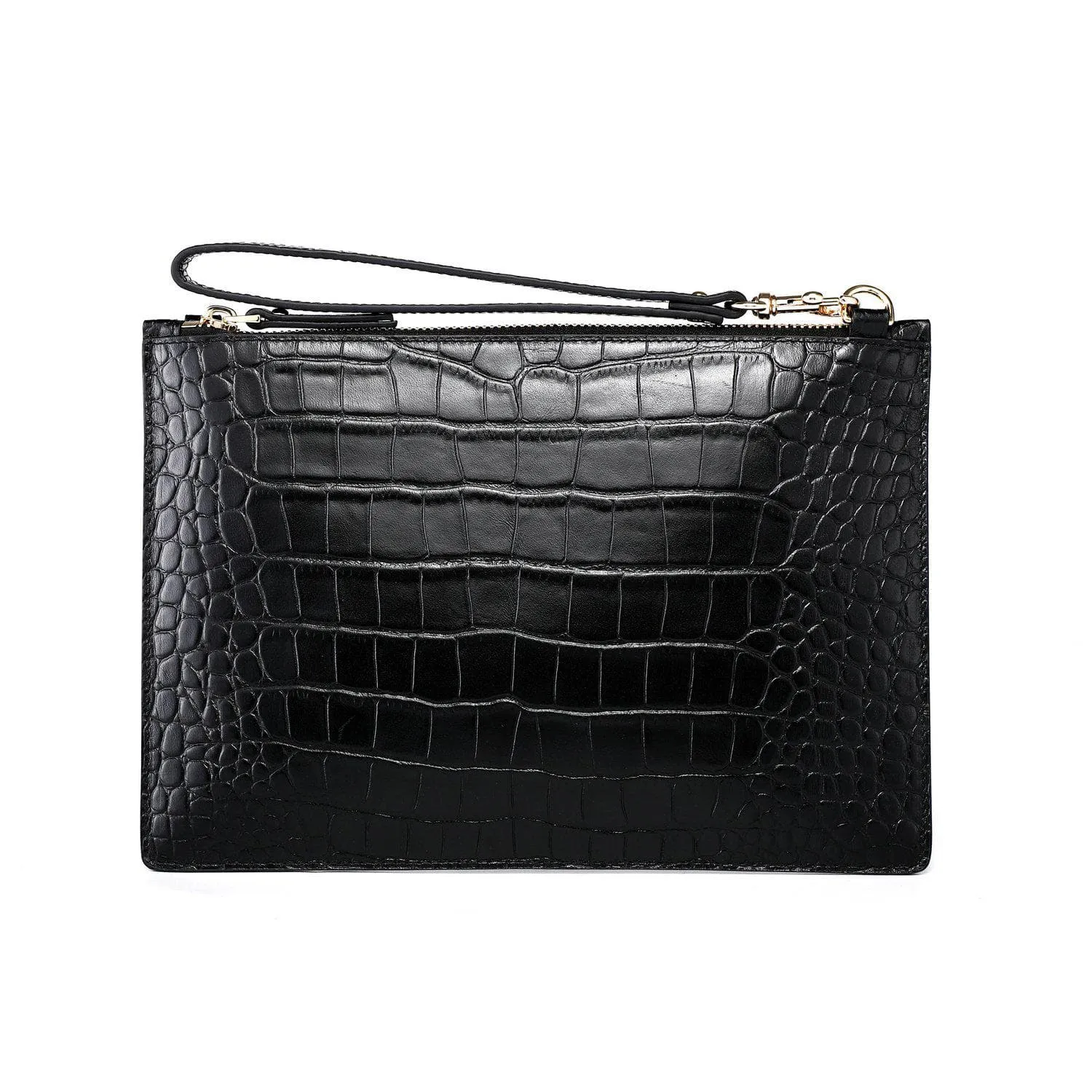 Hope Croc Embossed Crossbody Clutch