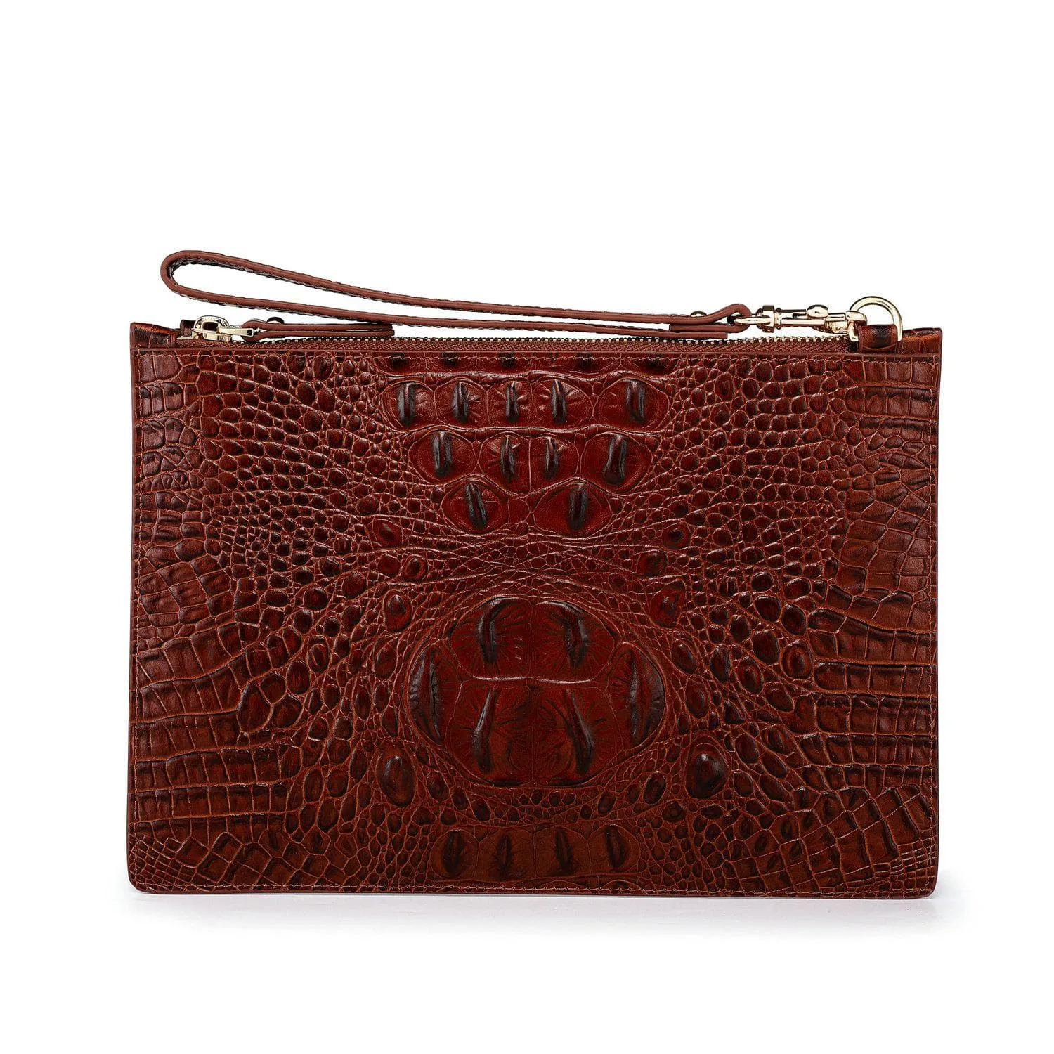 Hope Croc Embossed Crossbody Clutch