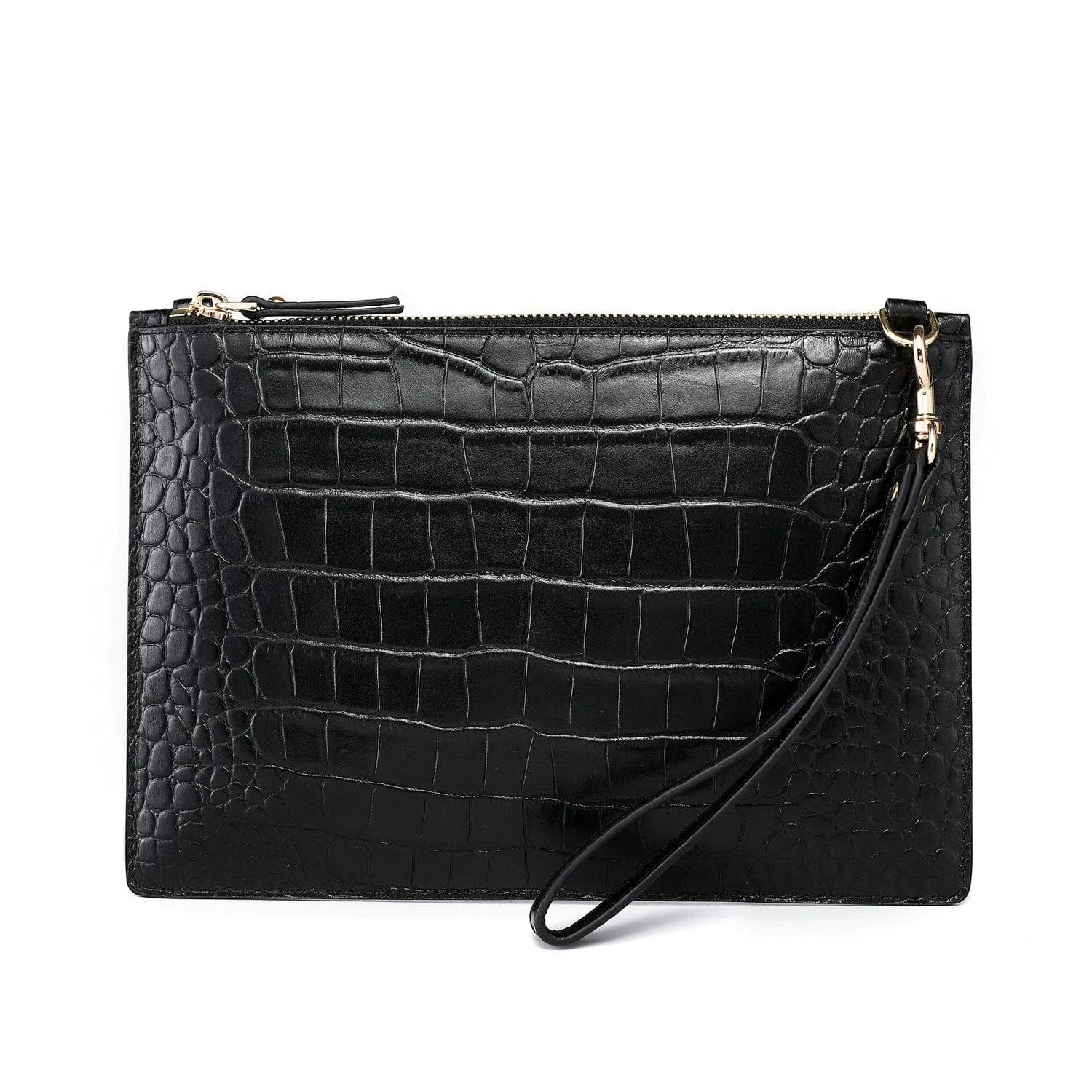 Hope Croc Embossed Crossbody Clutch