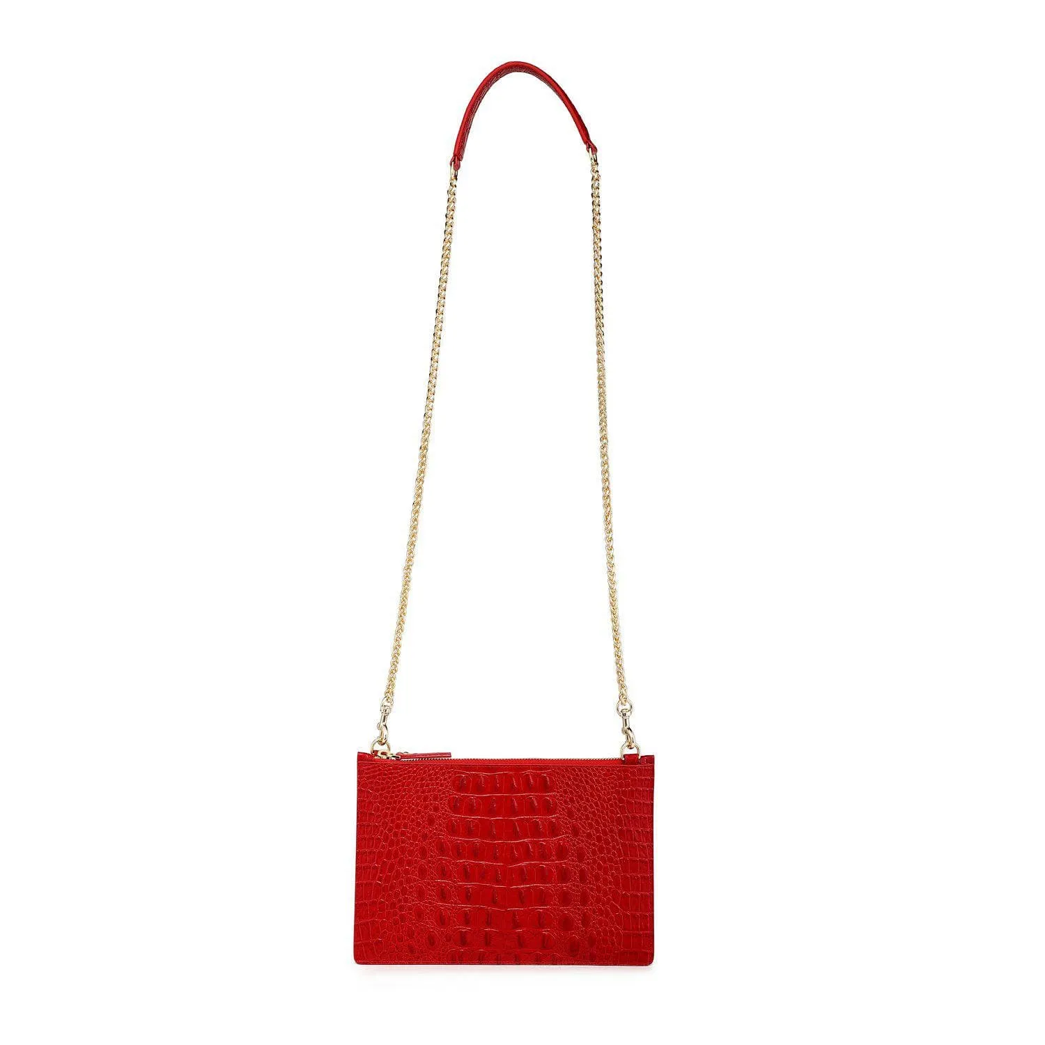 Hope Croc Embossed Crossbody Clutch