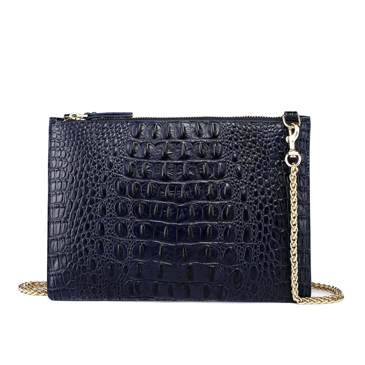 Hope Croc Embossed Crossbody Clutch