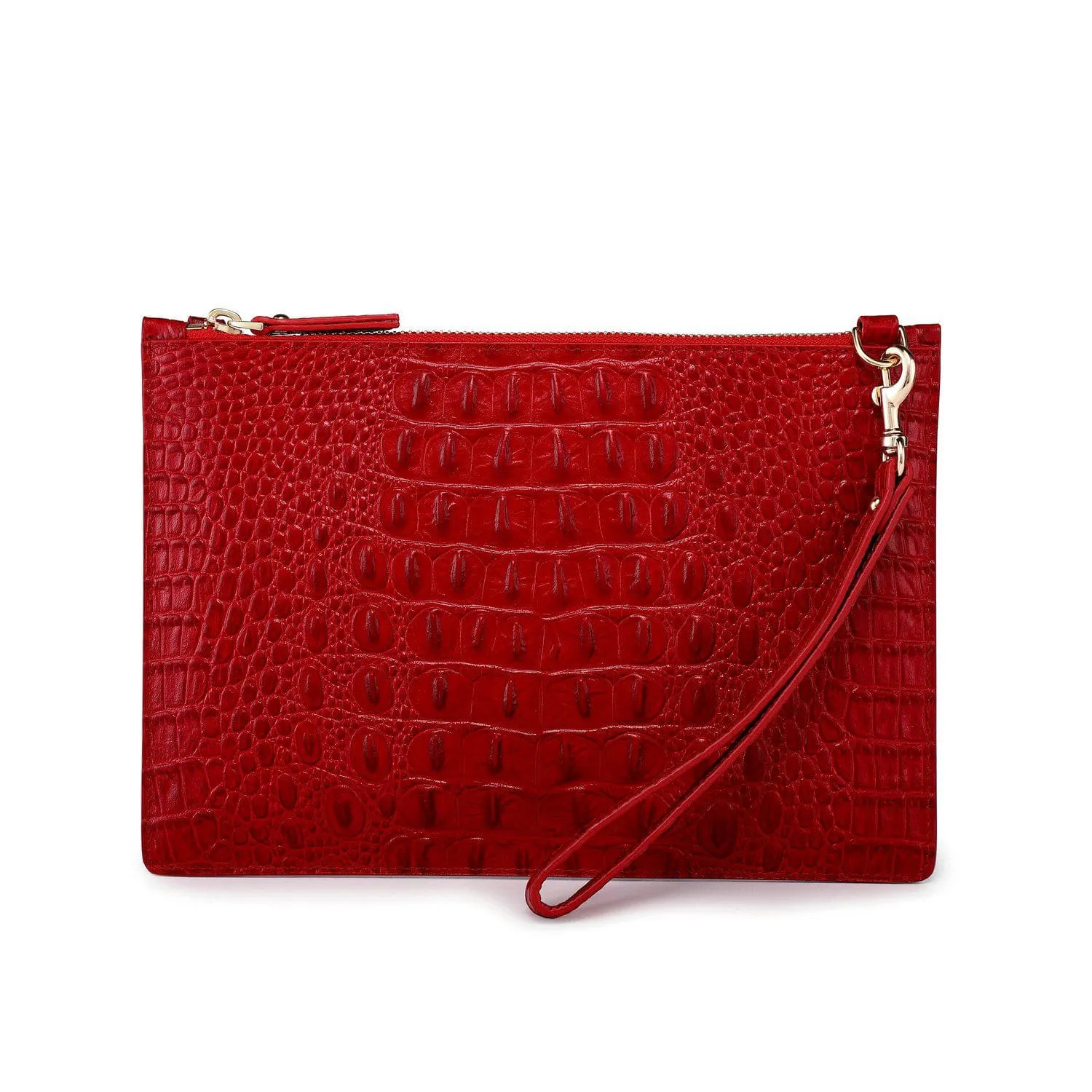 Hope Croc Embossed Crossbody Clutch