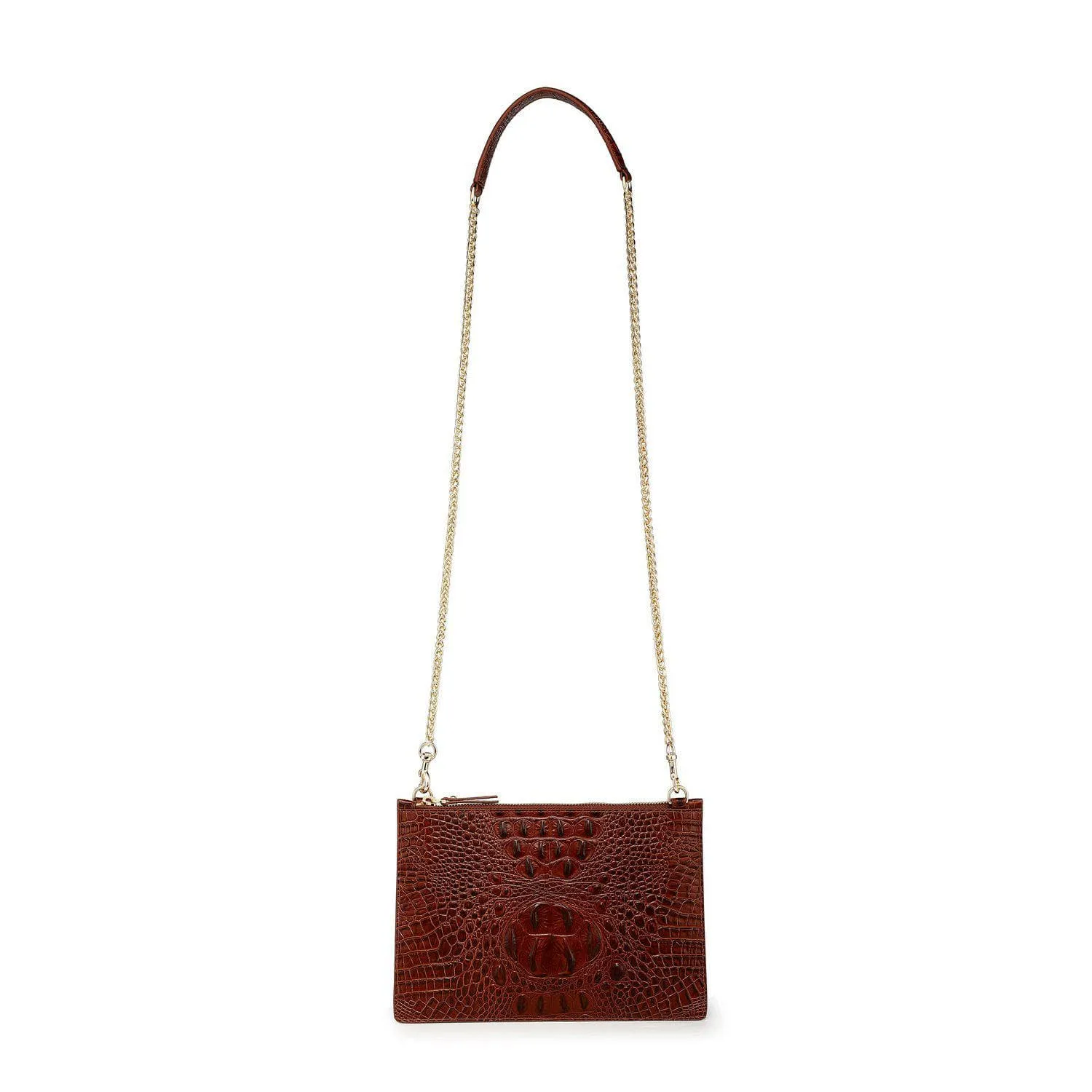 Hope Croc Embossed Crossbody Clutch