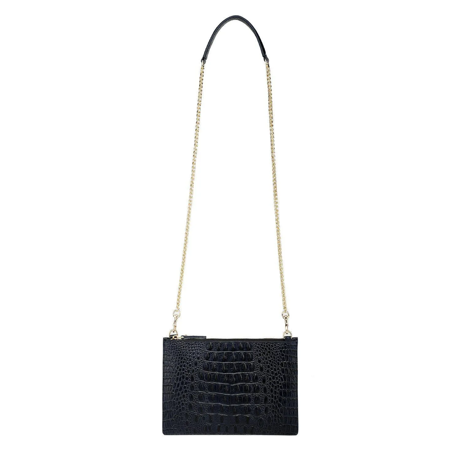 Hope Croc Embossed Crossbody Clutch