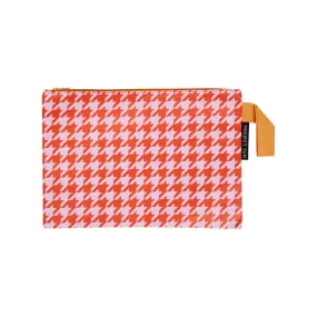 Houndstooth Zip Pouch