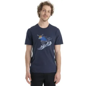 Icebreaker Men's Merino Central Classic SS Tee Ski Rider