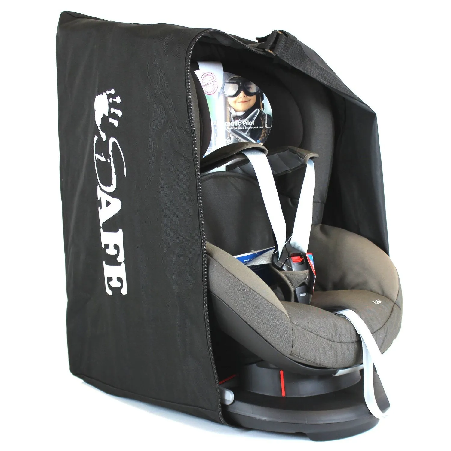 iSafe Carseat Travel / Storage Bag For Axkid Minikid Car Seat (Petrol/Tetris)