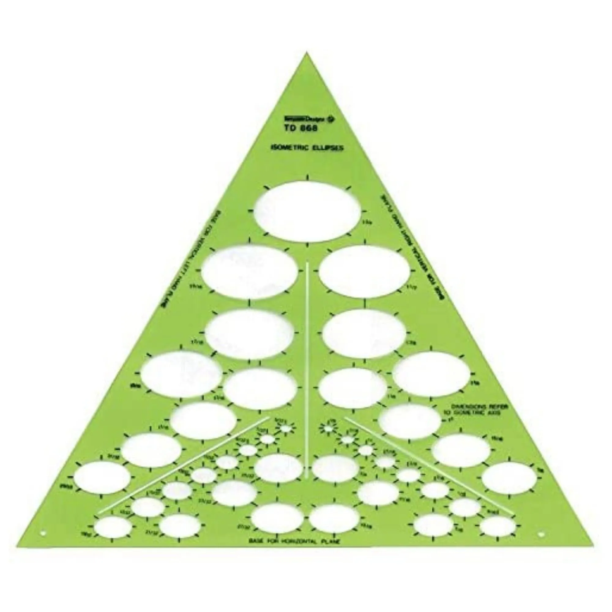 Isometric Ellipses Drawing Template