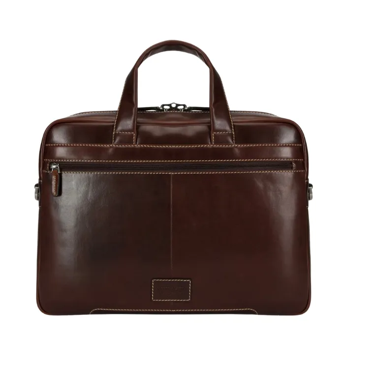 Jekyll & Hide Medium Laptop Briefcase - Mocha