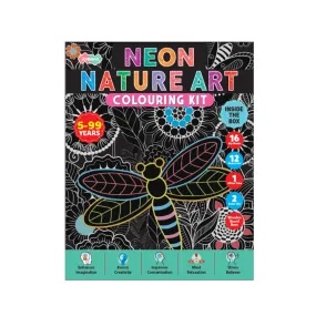 JoGenii Neon Nature Art Colouring Kit- Unique Gift for kids and adults