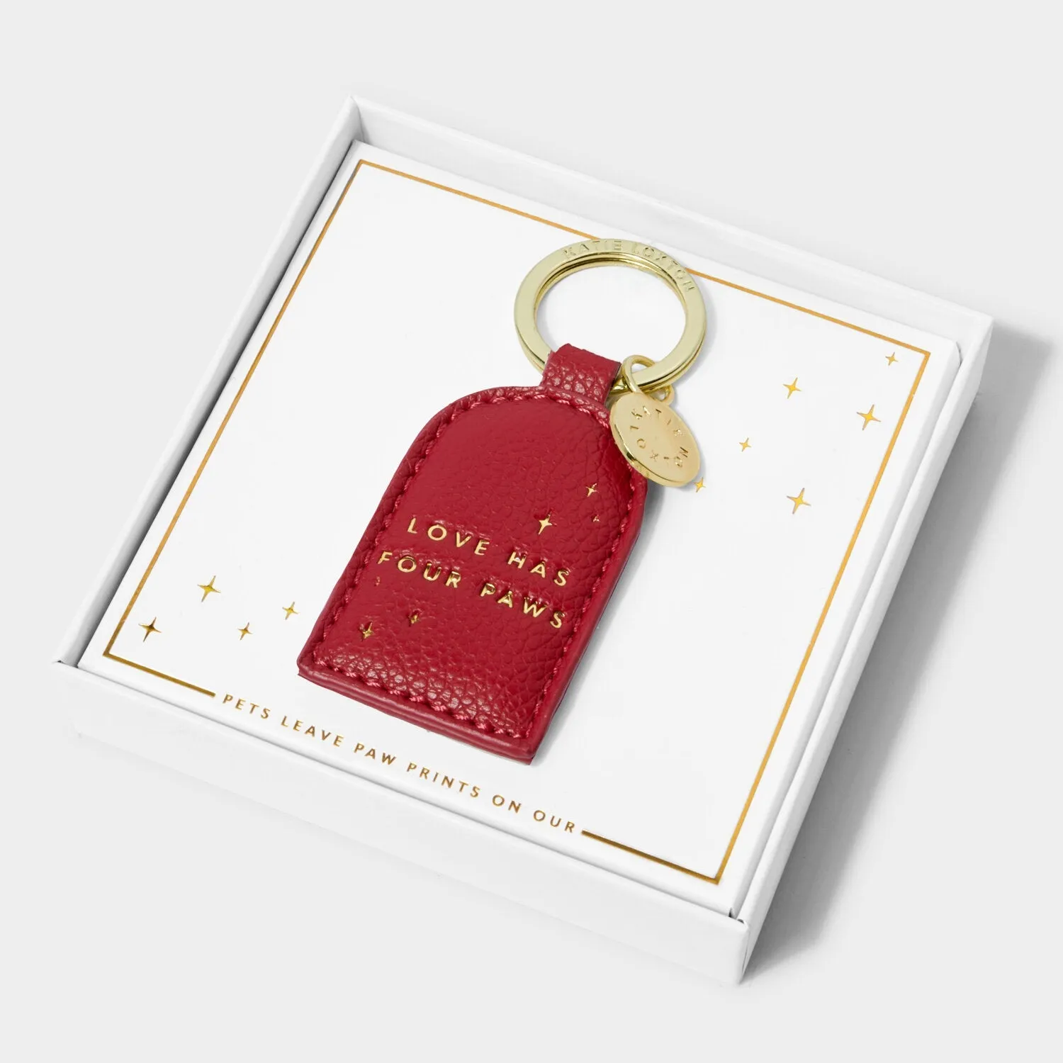 Katie Loxton love Has Four Paws Boxed Keyring KLB3514