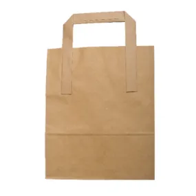 Kraft Brown Carrier Bag Large 12x9.8x5.3" (30.5x25x13.5cm)