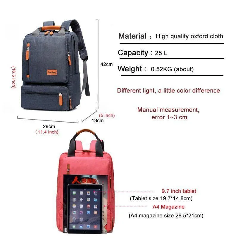 Laptop Cool Backpacks CBTBS19 Casual Light Waterproof Oxford Travel Backpack