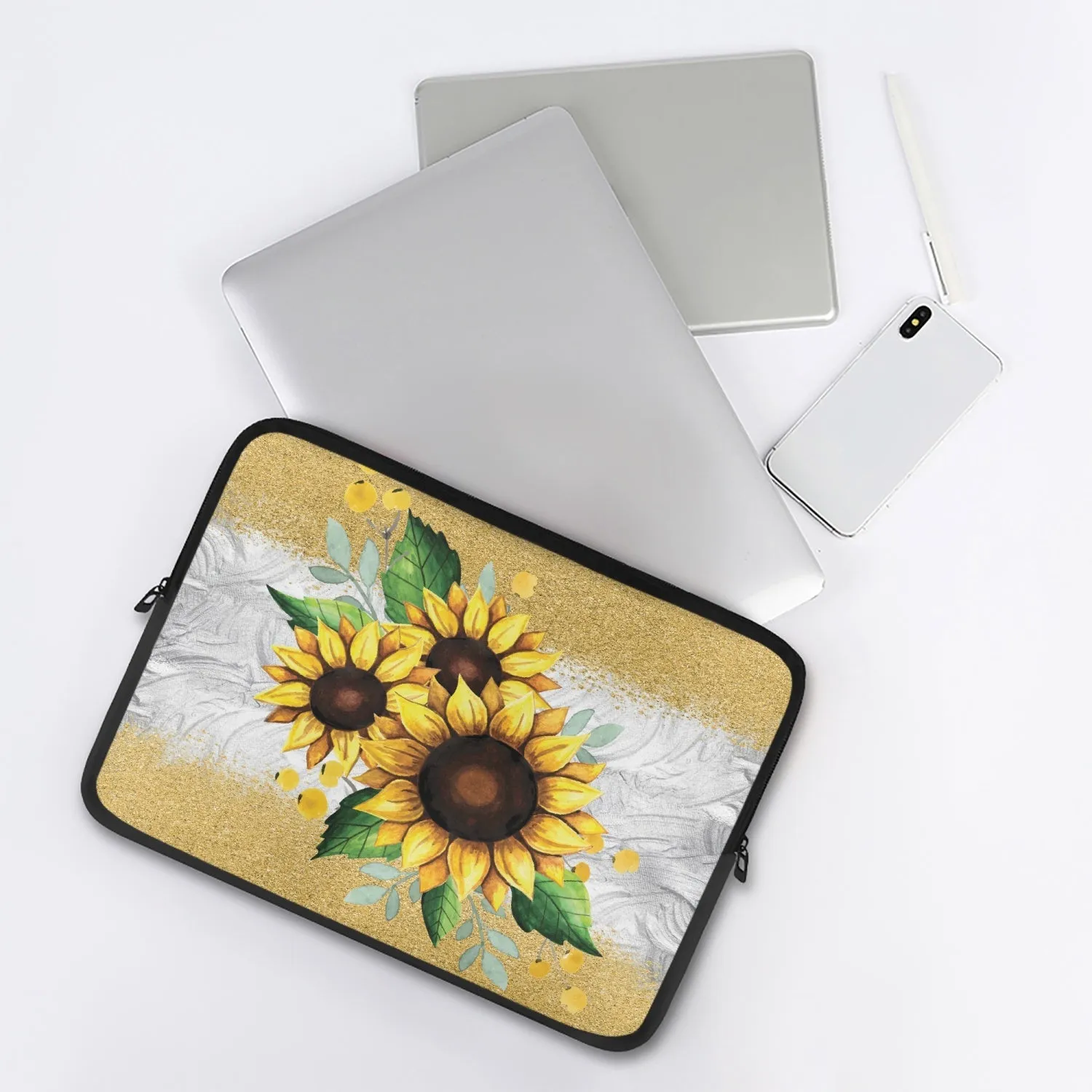 Laptop Sleeve - without handles - Sunflowers