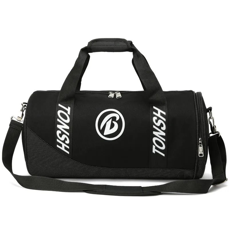 Large-Capacity Cylinder Shape Portable Fitness Bag