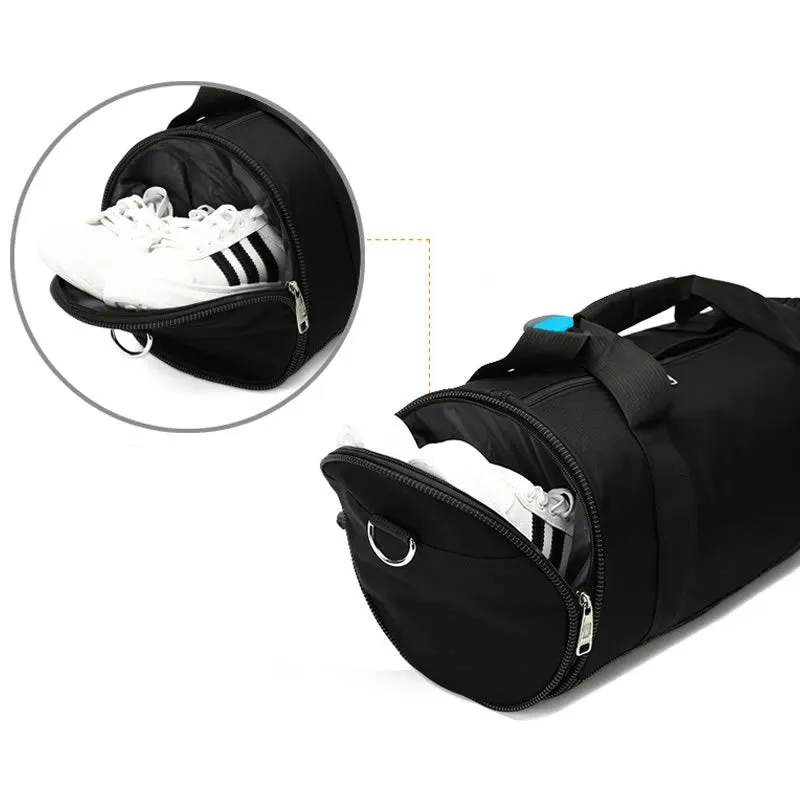 Large-Capacity Cylinder Shape Portable Fitness Bag