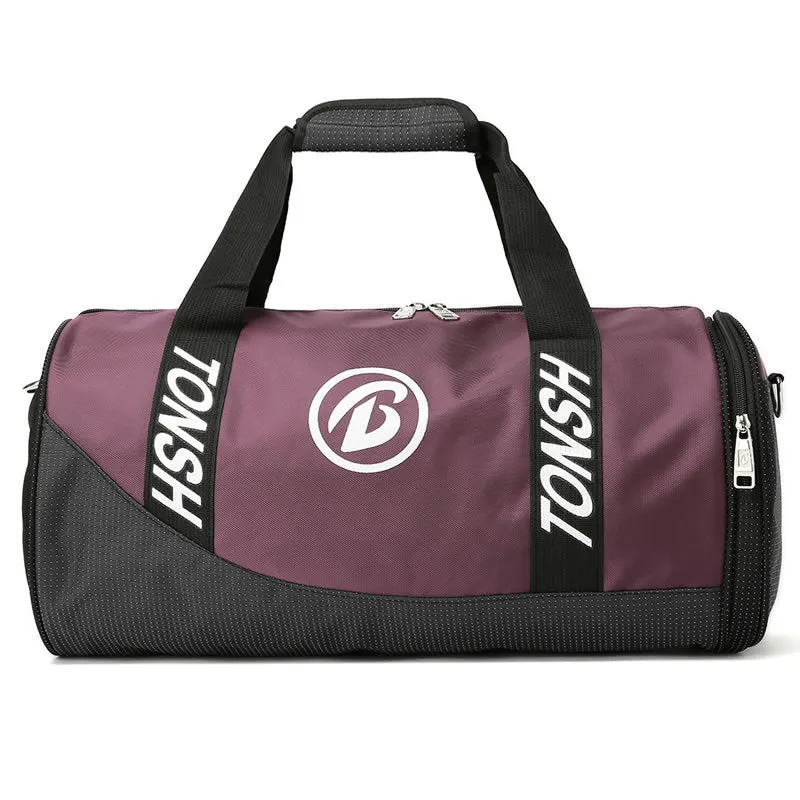 Large-Capacity Cylinder Shape Portable Fitness Bag