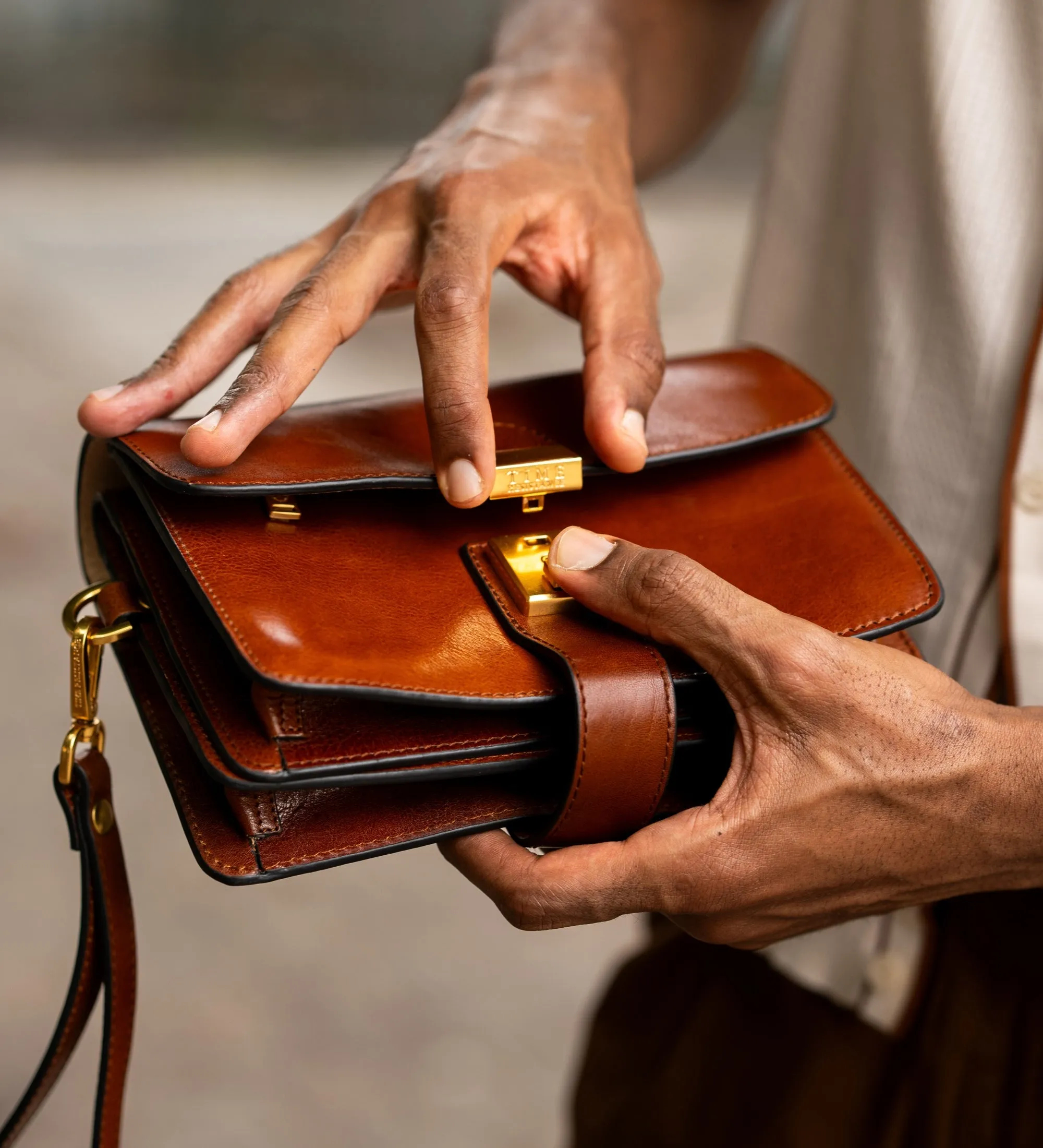 Leather Clutch Purse - The Maltese Falcon