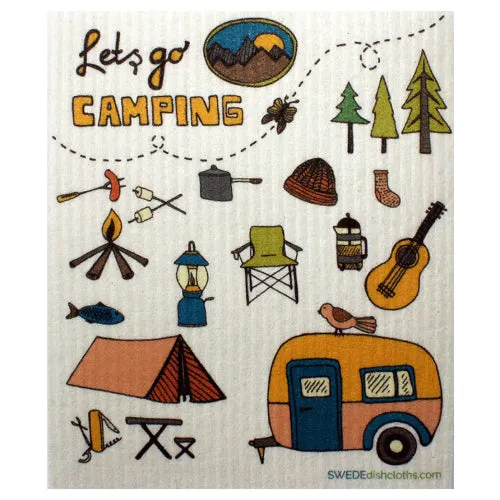 Let's Go Camping: Single Cloth - SWEDEdischcloths