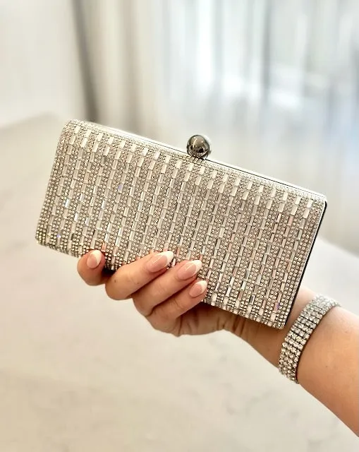 London Clutch - Silver