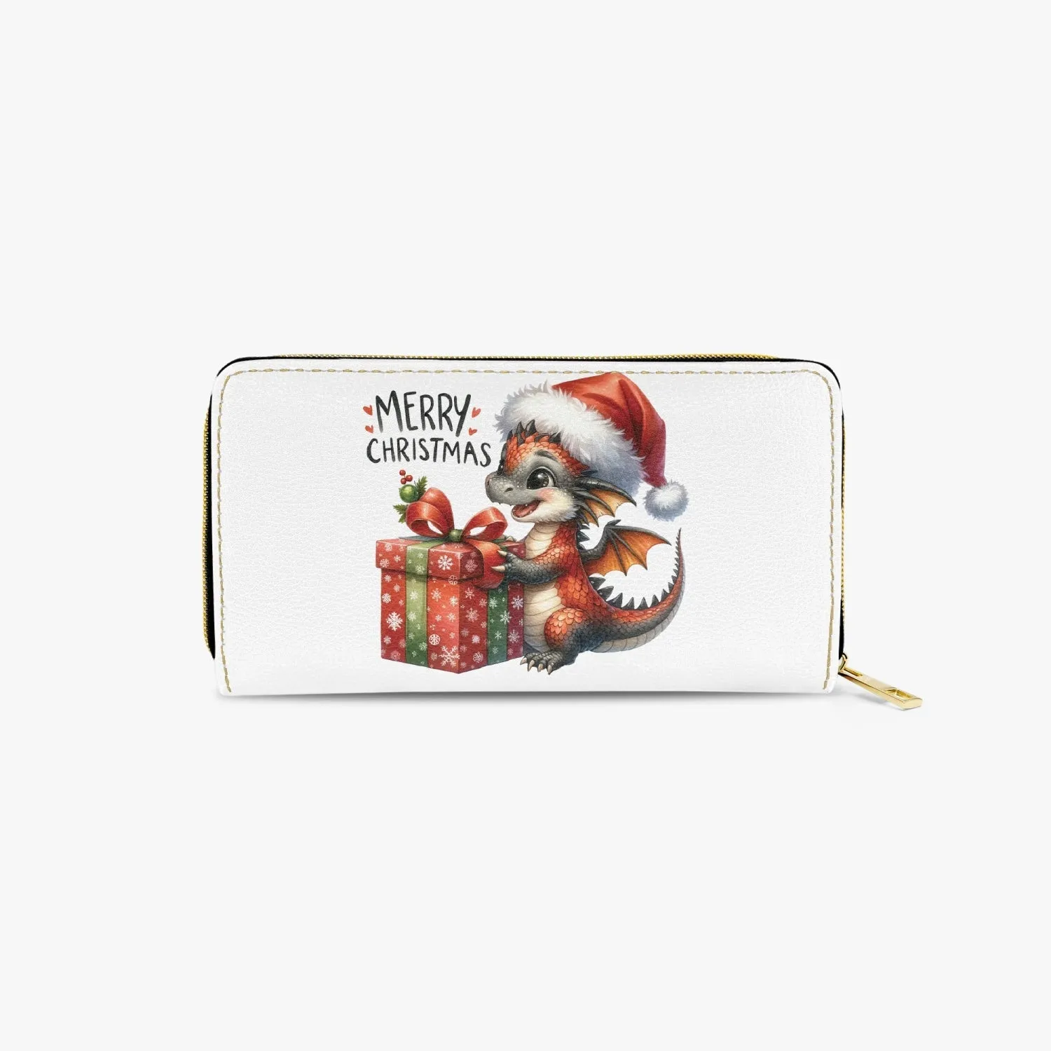 Long Type Zipper Purse - Christmas, Dragon