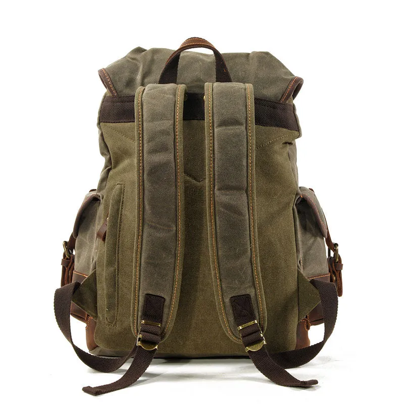 Luke Case Waxed Canvas Backpack