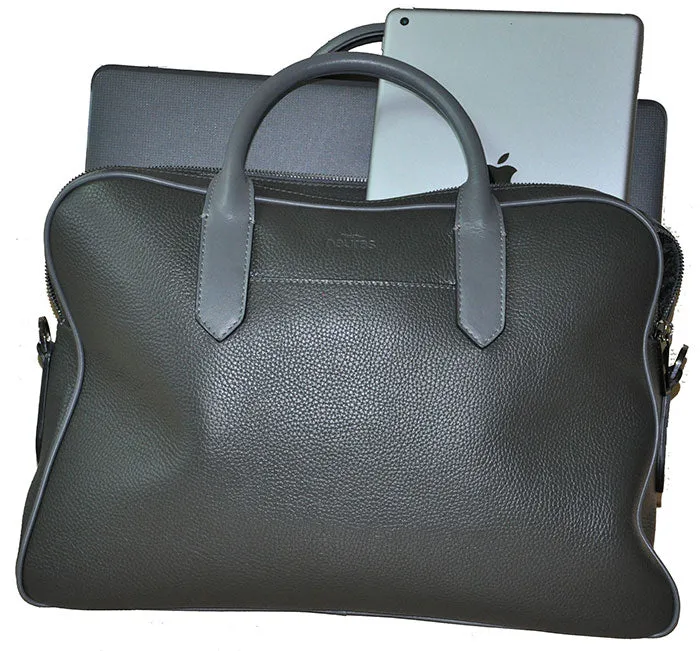 Man Business Leather Bag 2 Zip 19103