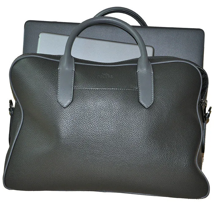 Man Business Leather Bag 2 Zip 19103