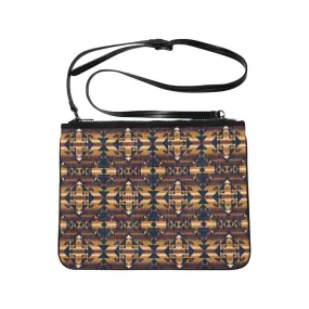 Marron Cloud Slim Clutch Bag