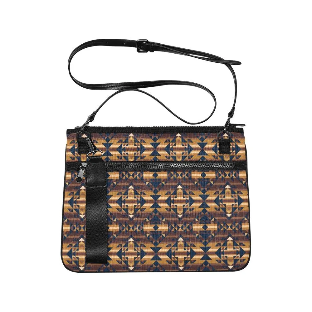 Marron Cloud Slim Clutch Bag