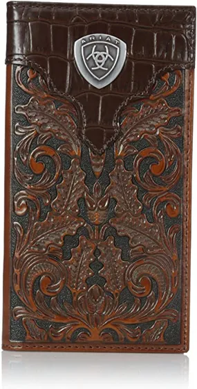 Men's Ariat Oak Embossed Rodeo Wallet A3516208