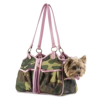 Metro - Camo w-Pink Leather Tassel & Trim