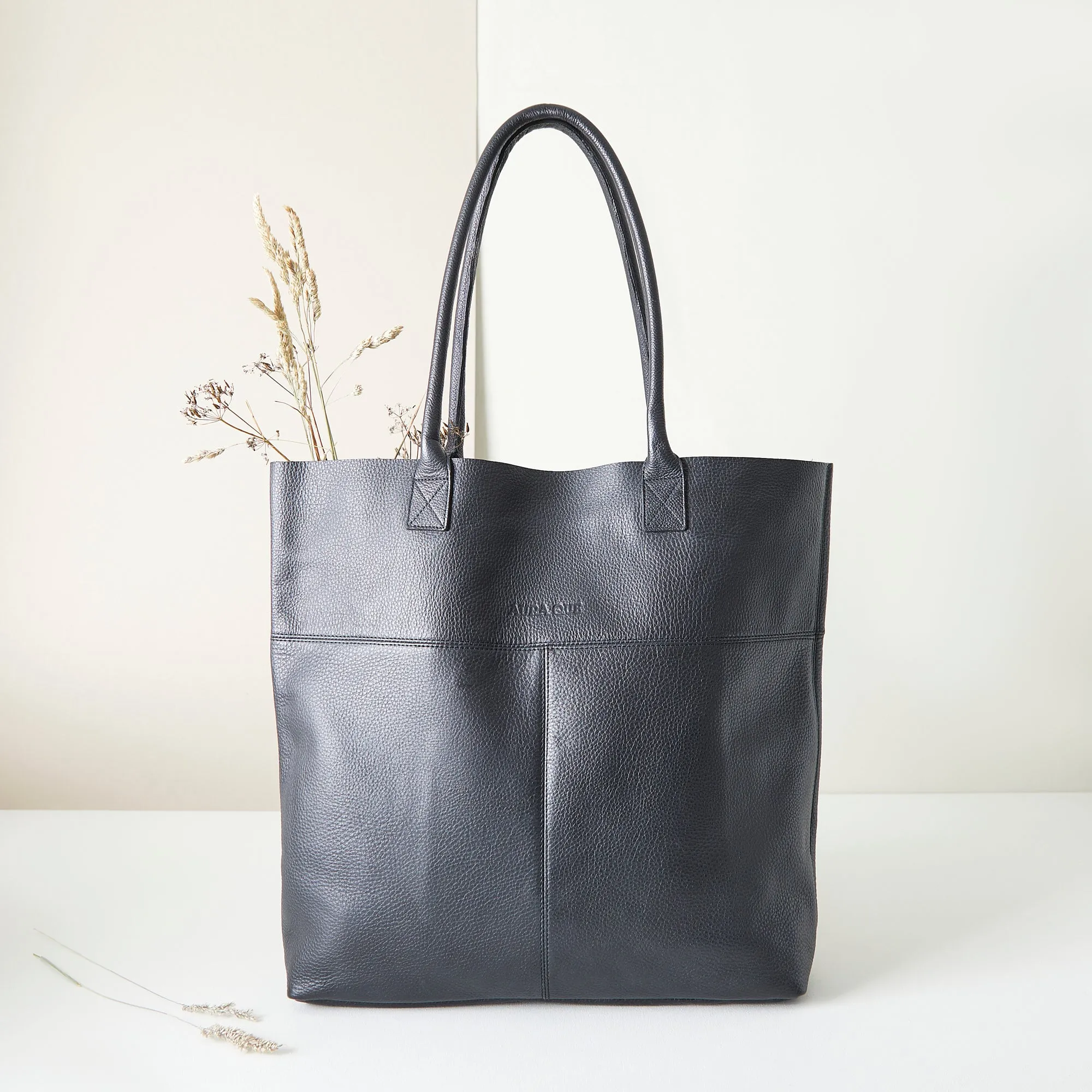 MIRA Leather Tote Shopper Bag (WS)