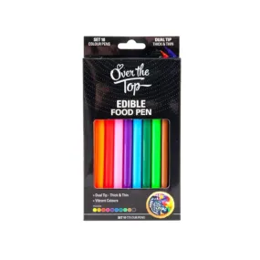 Mondo Over The Top Colour Food Pens Set of 10