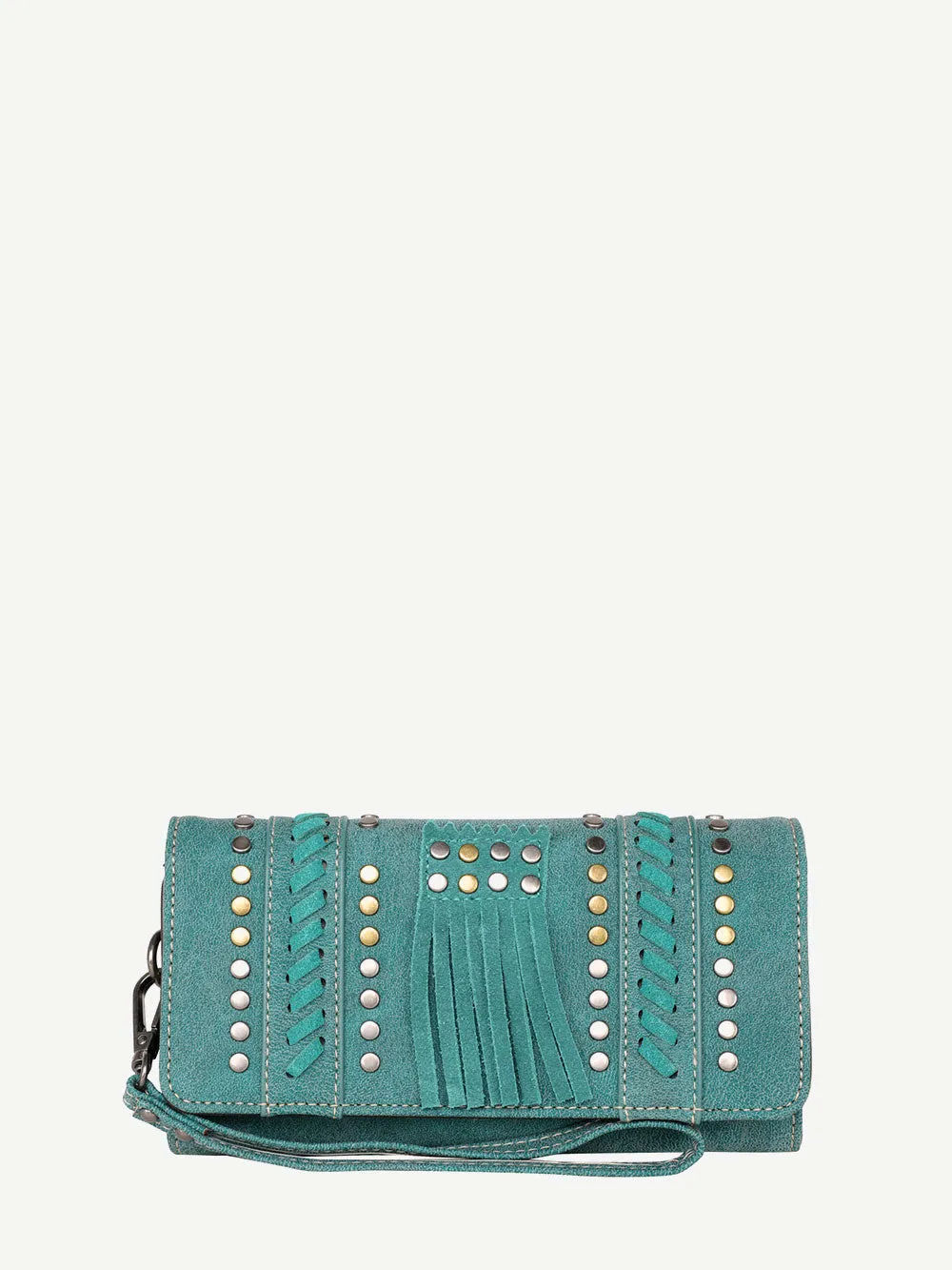 Montana West Fringe Whipstitch Wallet