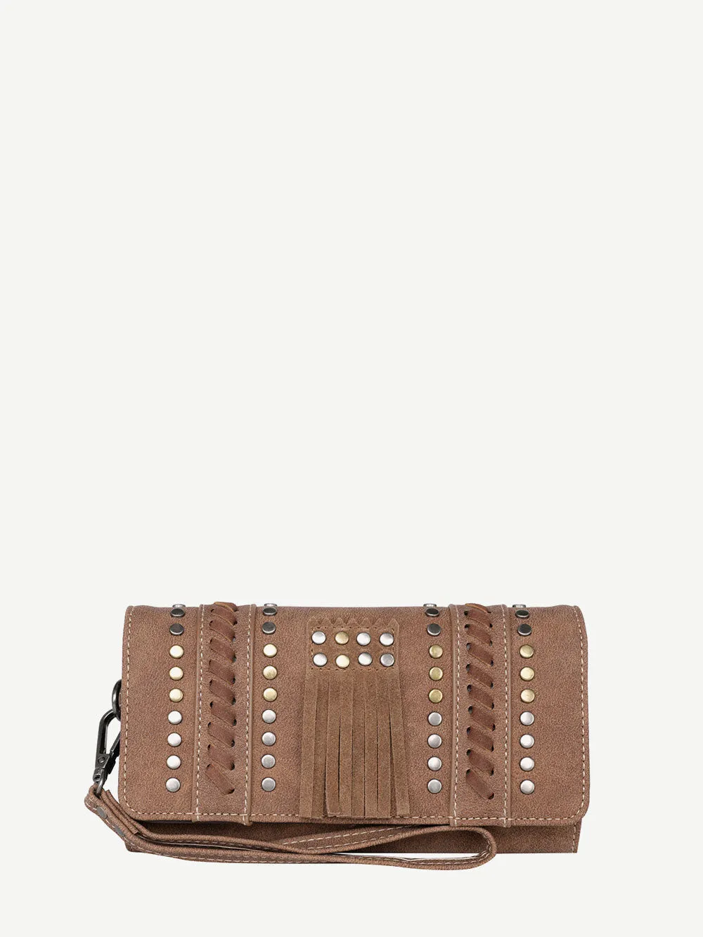 Montana West Fringe Whipstitch Wallet