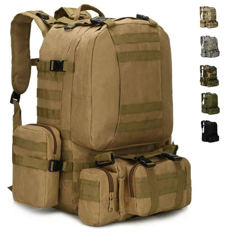 MROYALE™ 55L Outdoor Tactical Bugout Army Molle Rucksack Hiking Backpack