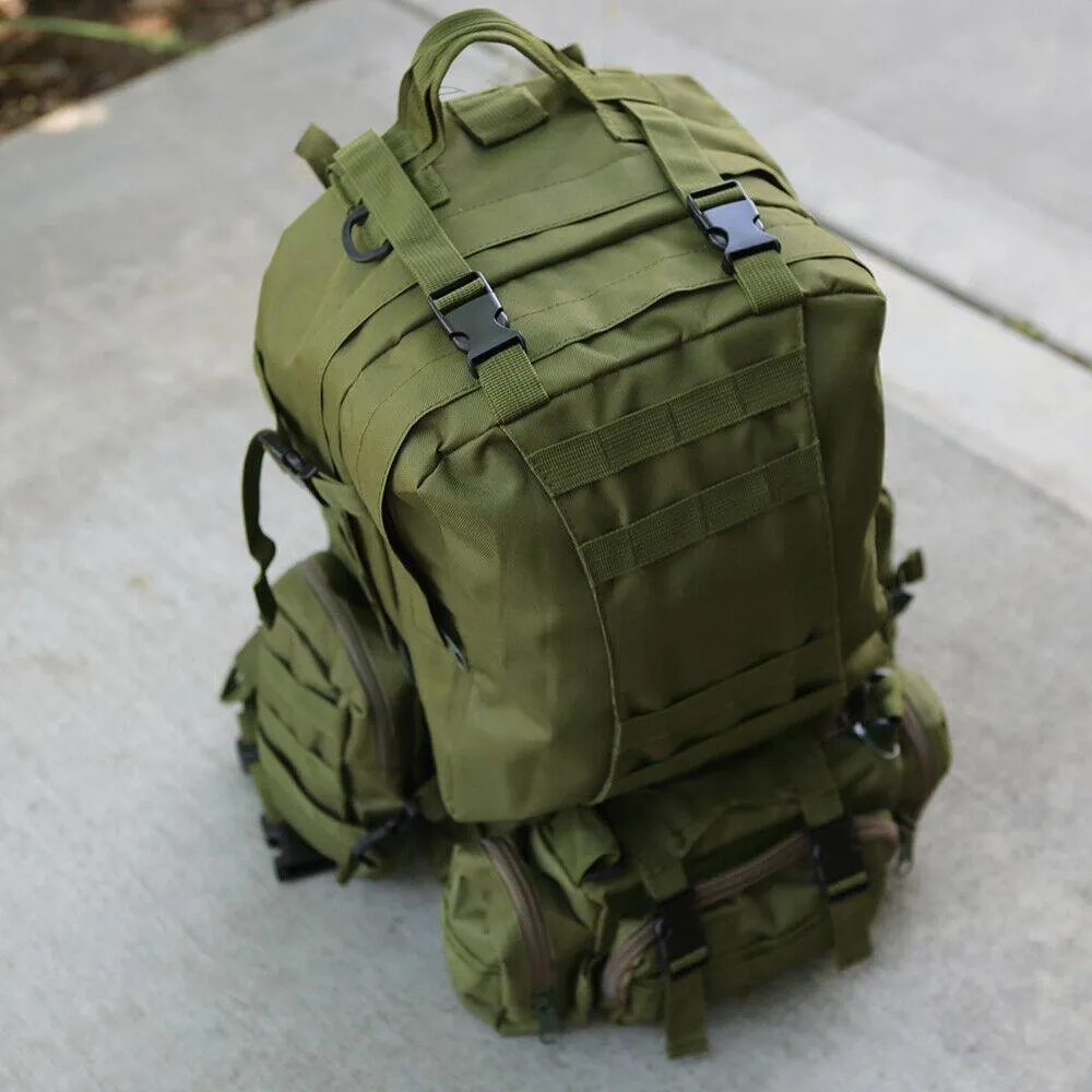 MROYALE™ 55L Outdoor Tactical Bugout Army Molle Rucksack Hiking Backpack