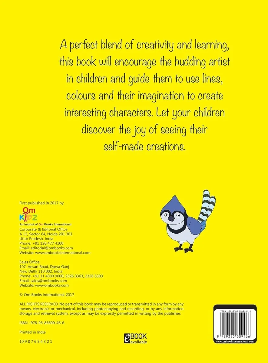 Om Books International How to Draw Birds : Step by step Drawing Book