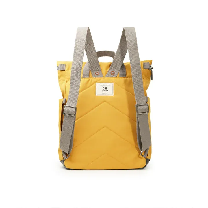 Ori London - Medium Richmond Backpack, Flax Recycled Canvas