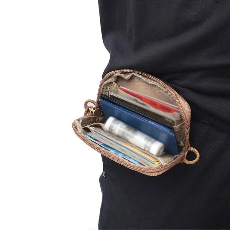 Outdoor Running Multi-functional Coin Purse Travel Waterproof Leisure Card Bag(ArmyGreen)