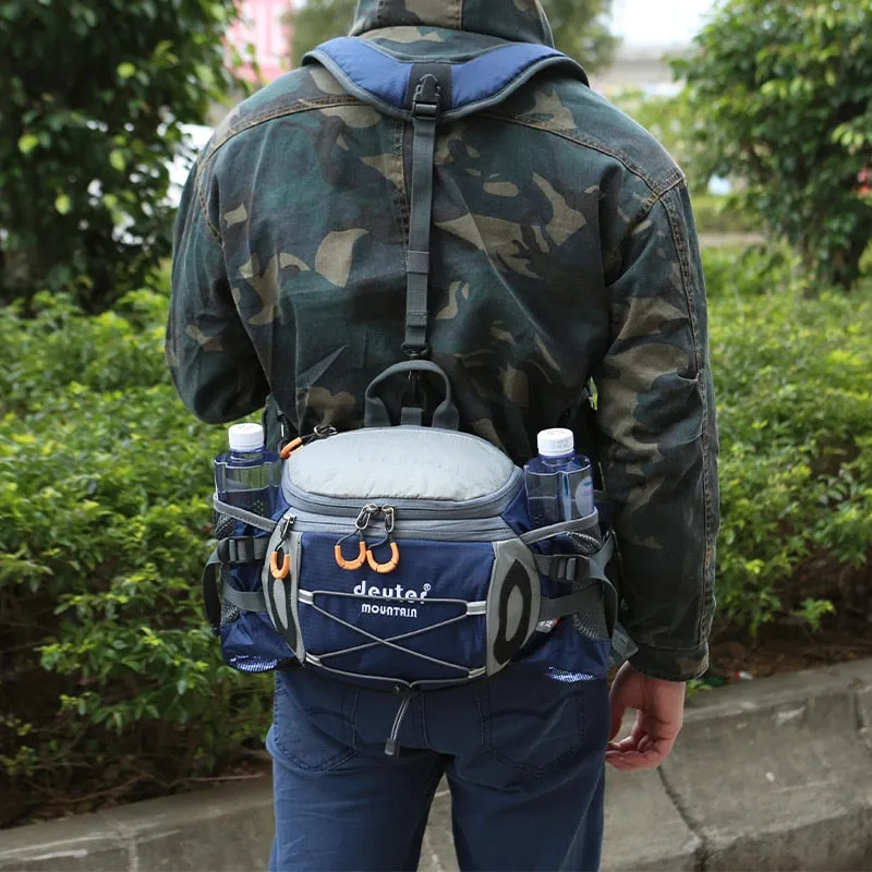 Outdoor Sports Waist Bag Hiking Cycling Climbing Men's Backpack Camping Bicycle Bag Running Water Bottle Waterproof Mollel Bag