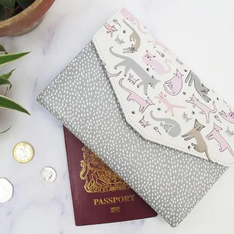 Over the Moon Cat Travel Wallet / Purse