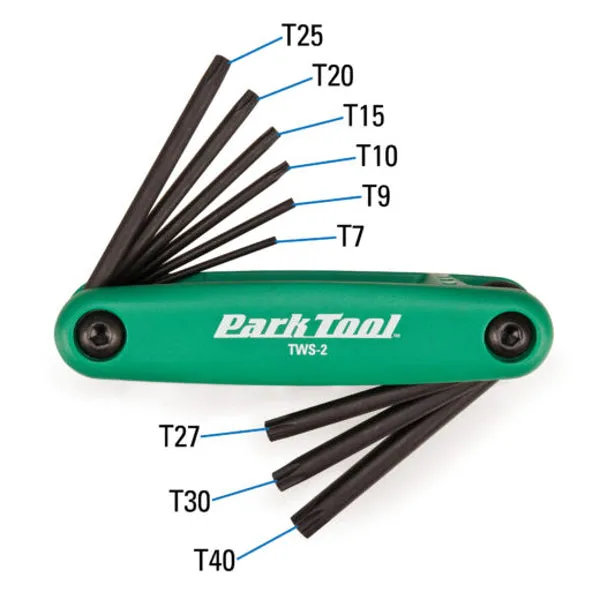 Park Tool FWS-2 Fold-Up AWS-10 and TWS-2 Wrench Set