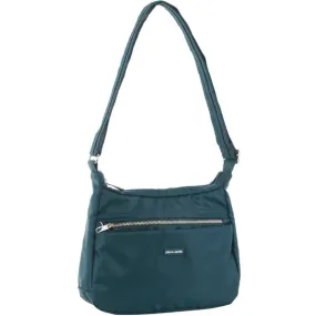 Pierre Cardin Nylon Anti - Theft Cross Body Bag - Teal