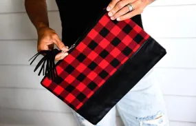 Plaid Clutch Bags